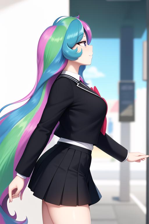 00025-478519542-(from side), walking princess_celestia wearing a black school uniform, looking away, scene is city street, , masterpiece, best q.png